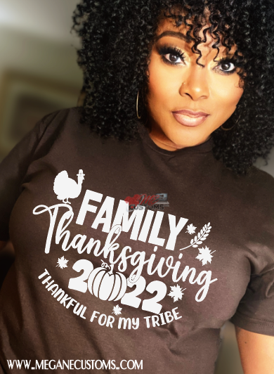 Family Thanksgiving SC (IRON ON SCREEN PRINT TRANSFER)
