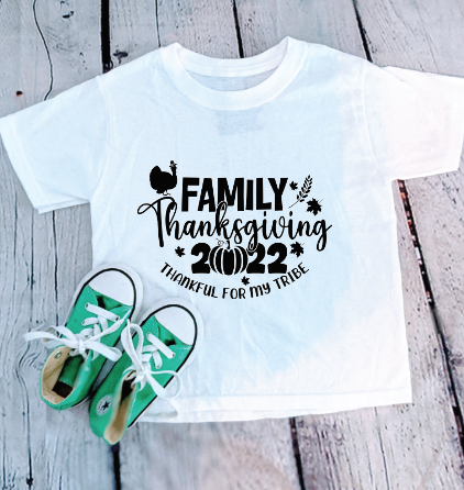Family Thanksgiving SC (IRON ON SCREEN PRINT TRANSFER)