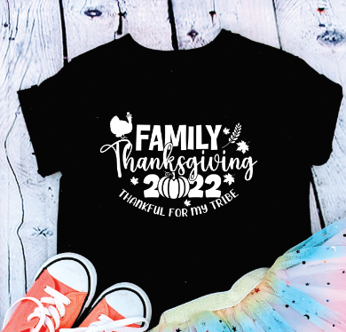Family Thanksgiving SC (IRON ON SCREEN PRINT TRANSFER)